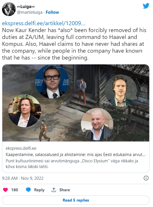 Disco Elysium Producer Fired From ZA/UM; Scandal Continues - picture #1