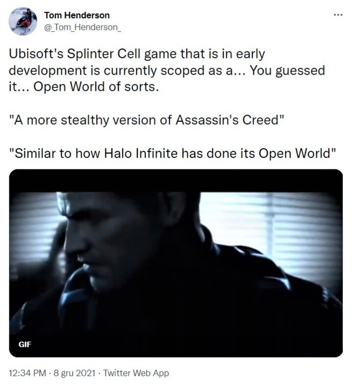 New Splinter Cell Rumored to be a„More Stealthy Assassins Creed” - picture #1