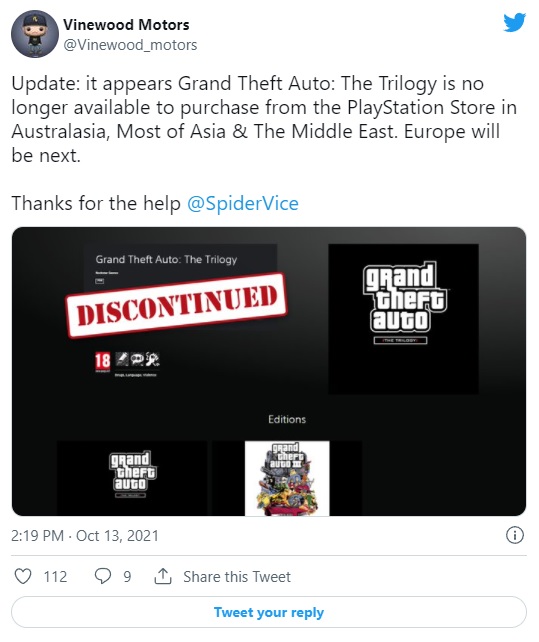 GTA Trilogy Disappears From Sale - picture #1