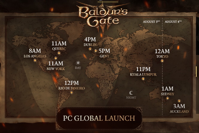 We Are Just Hours Away From Baldurs Gate 3 Release - Launch Times [Update] - picture #1
