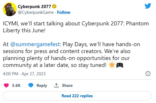 Playable Cyberpunk 2077: Phantom Liberty at Summer Game Fest - picture #1