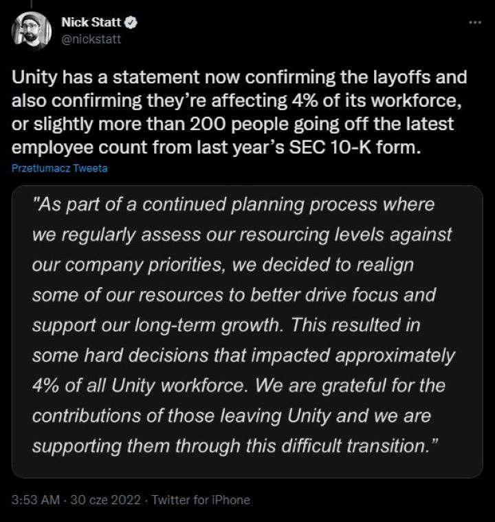 Unity in Trouble; Kotaku Reports Big Layoffs - picture #1