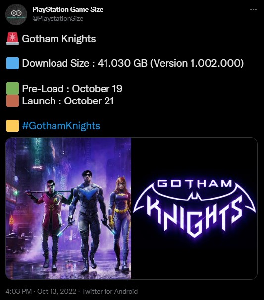 Gotham Knights PC System Requirements Are Extremely High