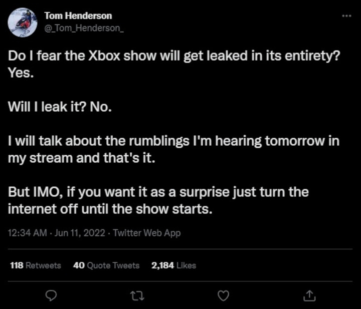 Both Xbox Games Showcases Will Provide 3 Hours of Entertainment; Watch Out for Leaks - picture #2