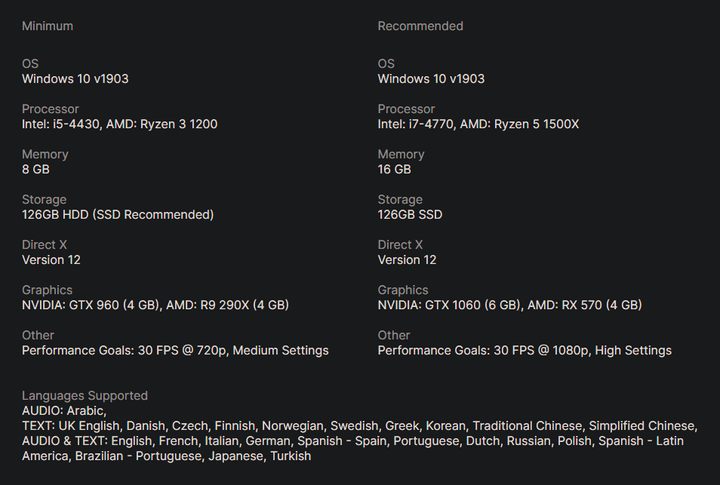 Uncharted PC System Requirements Surface in Leak From EGS - picture #1