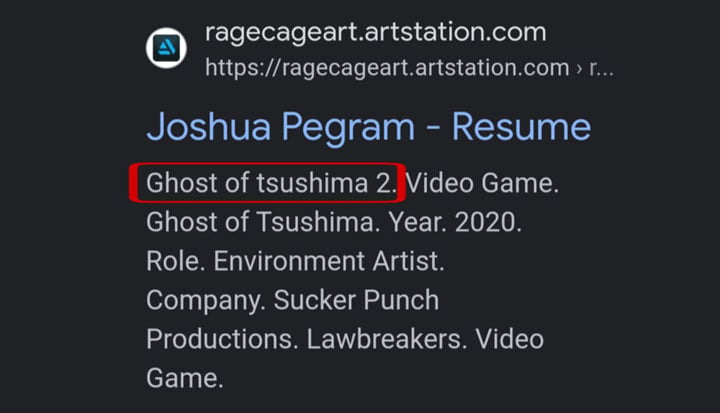 Another Indication That Ghost of Tsushima 2 is (or Was} Being Made - picture #1