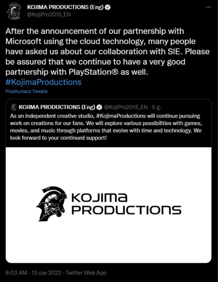 Hideo Kojima Responds to Concerns About Microsoft Cooperation - picture #1