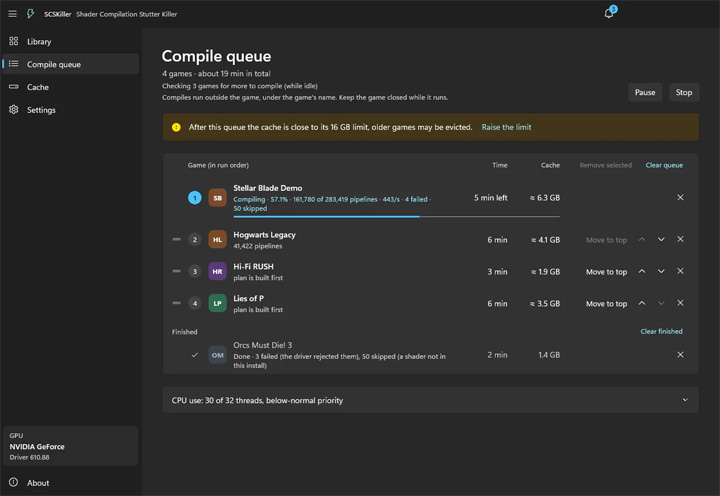 The tool lets you compile shaders before starting a game. You can do this for every game installed on your drive. - Shader Compilation Stutter Killer fixes one of main problems of modern pc games - news - 2026-10-27