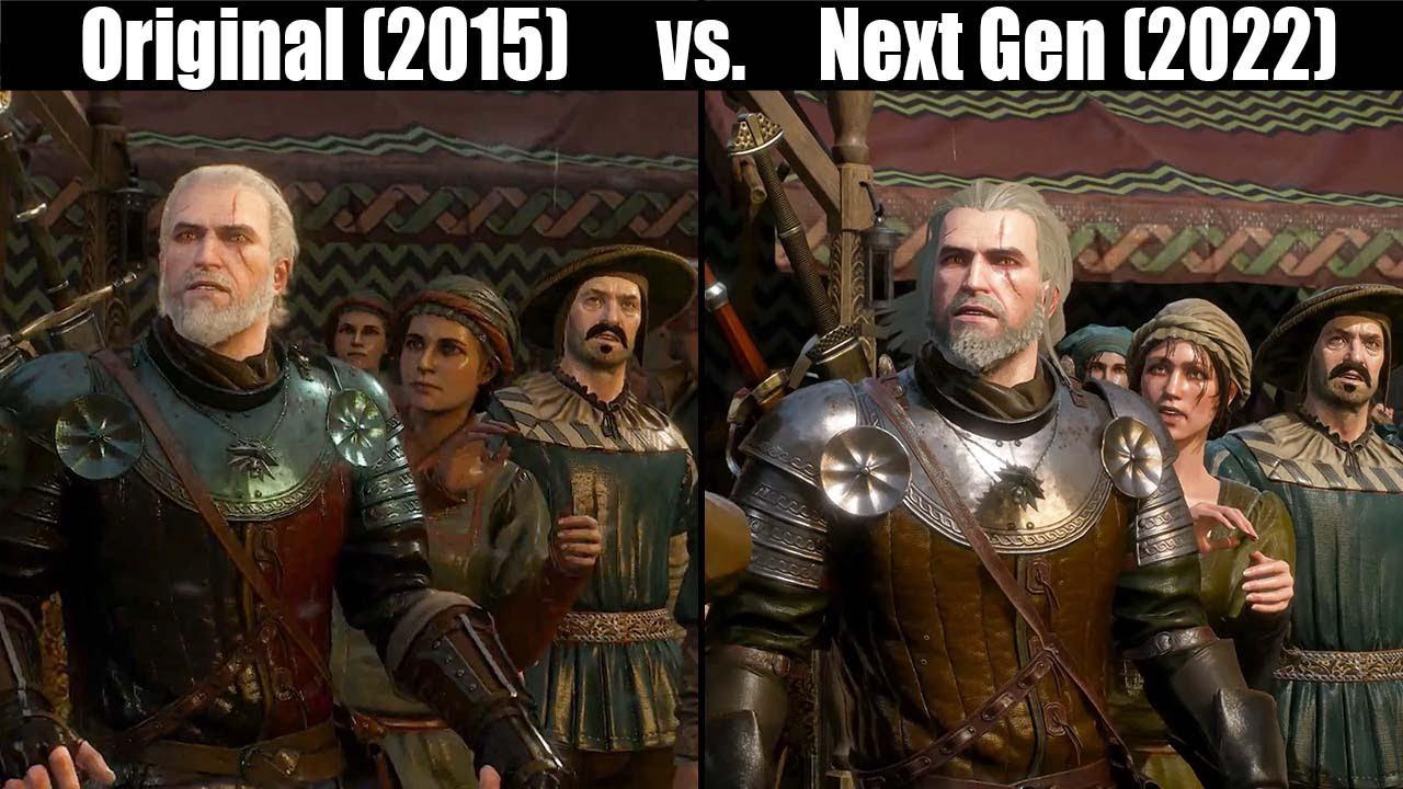 The Witcher III, PS4 - PS4 Pro - PS5, NextGen Update Comparison