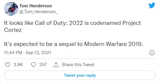 Call of Duty: Modern Warfare 2 is the Next Installment, Claims Tom Henderson - picture #1