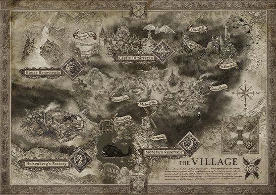 Map From Resident Evil Village Collectors Edition Reveals Locations - picture #1