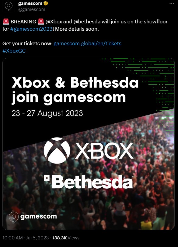 Xbox and Bethesda Confirm Presence at Gamescom 2023 - picture #1