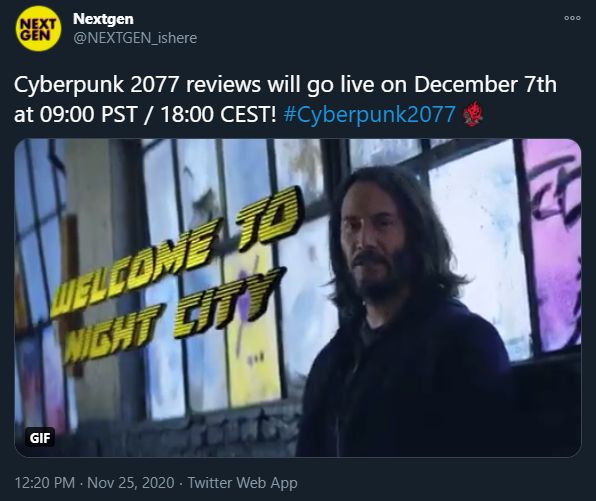 Possible Cyberpunk 2077 Review Embargo Lift Date Revealed - picture #1