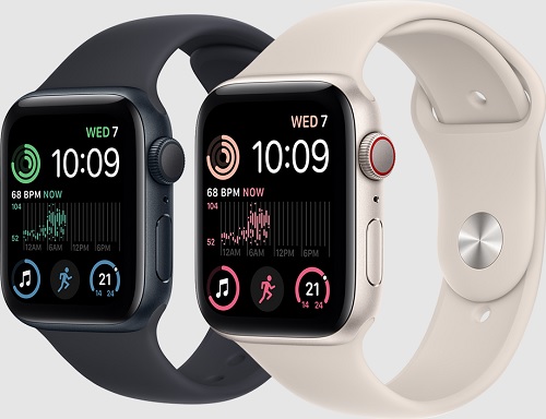 Apple Watch SE 1. i 2. generacji cechują się wodoodpornością do 50 metrów. Źródło: Apple.