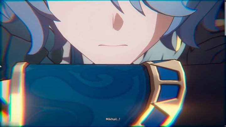 Mikhail’s name being called in a cutscene, while Misha’s face appears. Honkai Star Rail, developer: HoYoverse - Honkai Star Rail (HSR) - Mikhail and Misha’s Relationship Explained - news - 2024-02-09