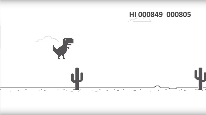 T-Rex Chrome Offline Game GAMEPLAY 