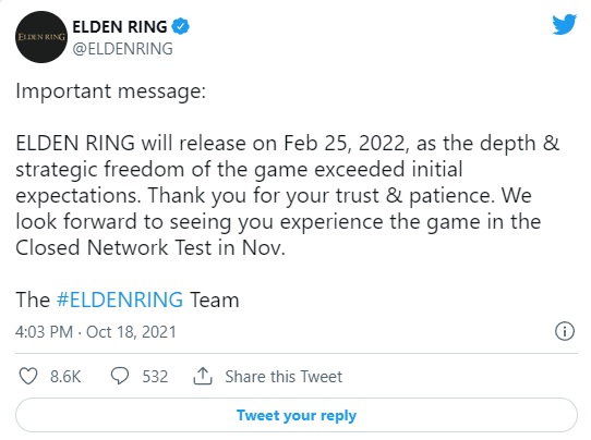 Elden Ring Delayed - picture #1