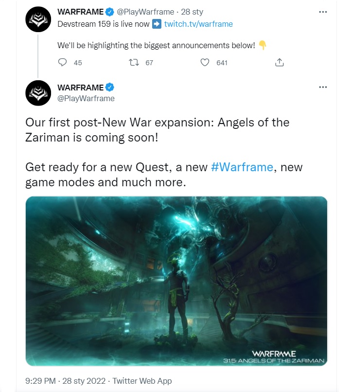 Warframe: Angels of the Zariman Expansion Announced - picture #1