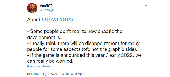 GTA 6 Development Said to Very Chaotic; It May Disappoint Many - picture #1
