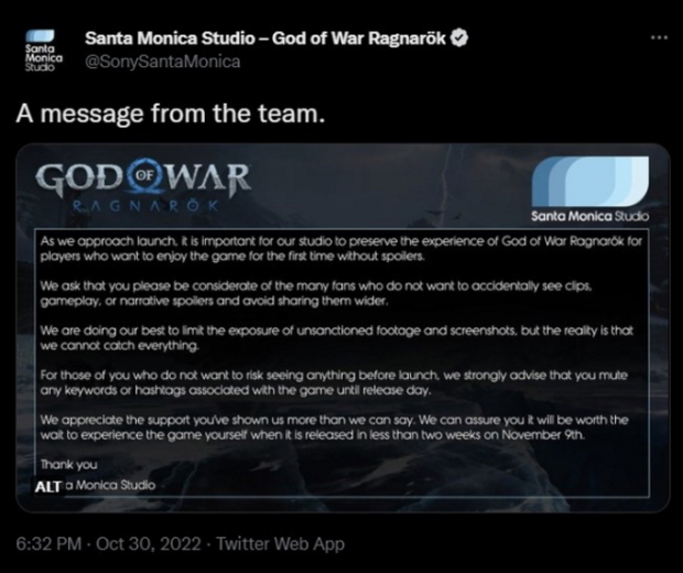 God of War Ragnarok Leak Enraged Developers; Retailers Taking Flak - picture #2