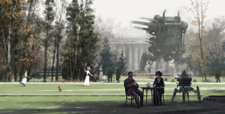 1920s meet mechs in a game inspired by concept art illustrations - picture #3