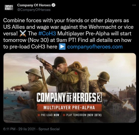 Company of Heroes 3 Free Pre-Alpha Launches Tomorrow - picture #1