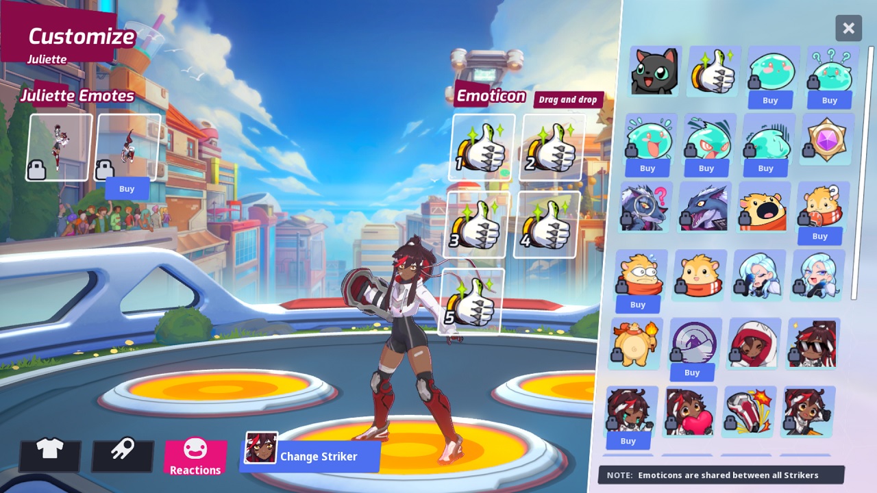 Omega Strikers Emotes and Region Change - picture #1