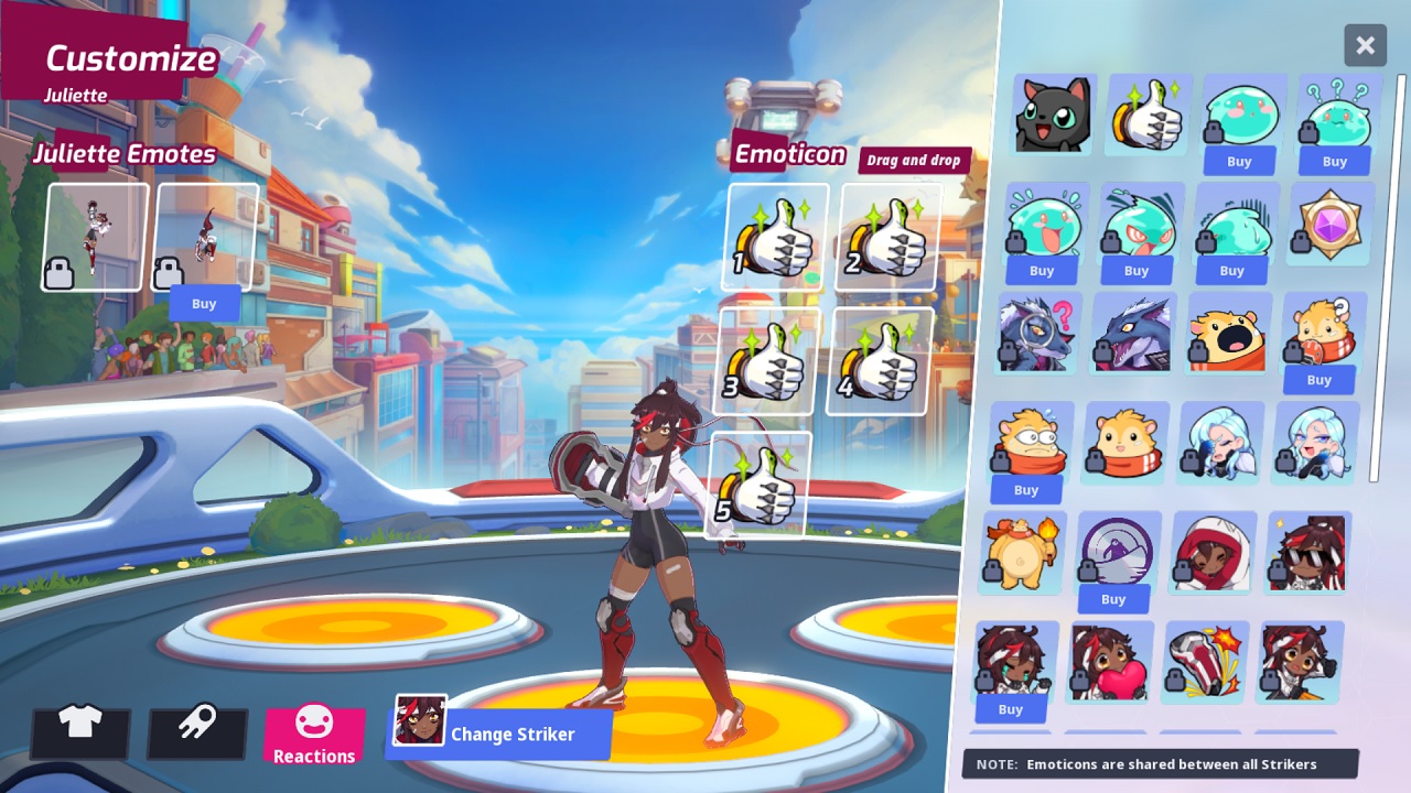 Omega Strikers Emotes and Region Change gamepressure