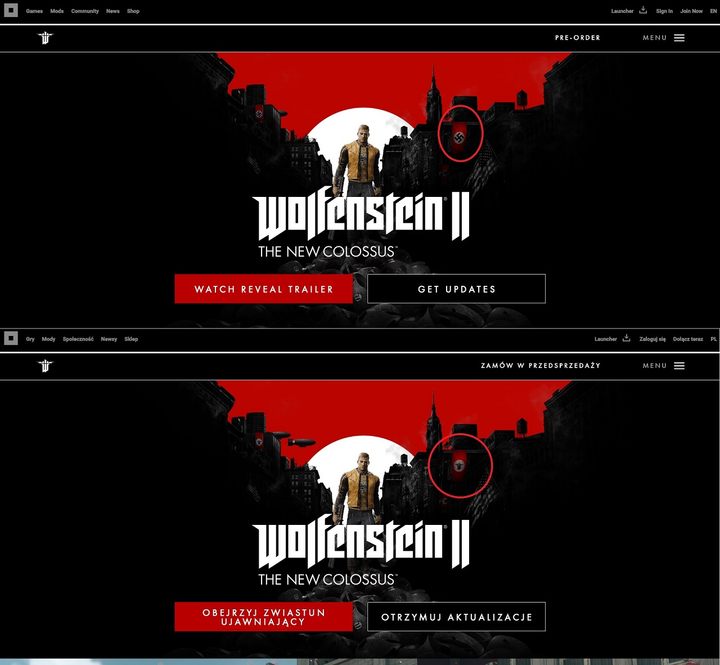 Wolfenstein: The New Order international edition geo-locked