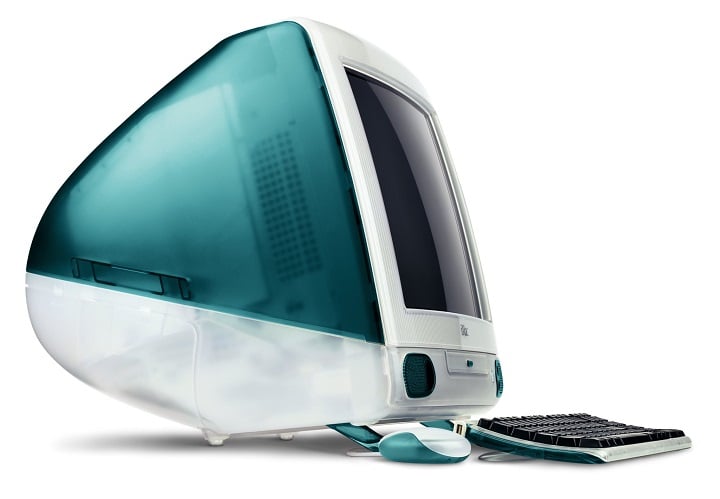 Bondi Blue iMac G3 z 1998 roku. | Źródło: Wikimedia