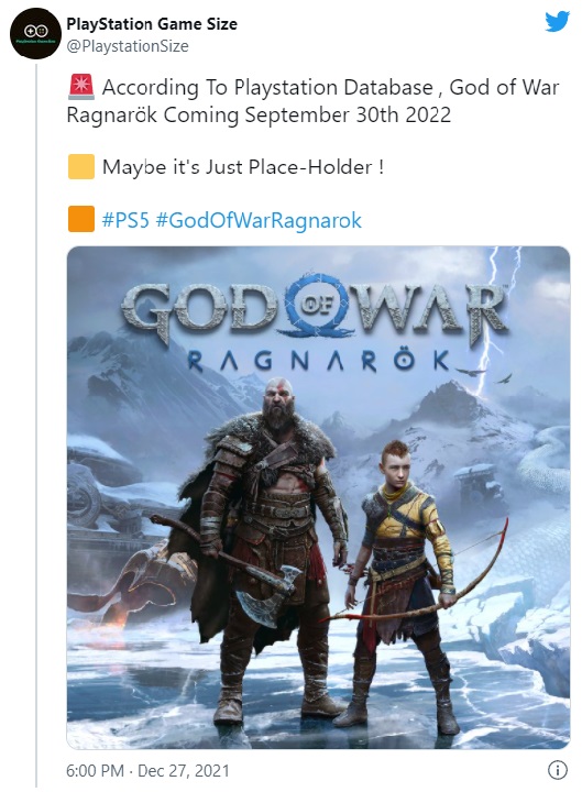 God of War Ragnarok: Esta é a data de lançamento! - Leak