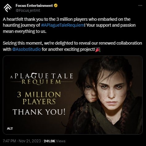 A Plague Tale Requiems 3 Million Players Paved Way for Third Game - picture #1