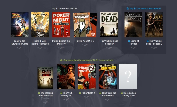 Humble Telltale Bundle featuring Game of Thrones, The Walking Dead, The Wolf Among us, and more - picture #1