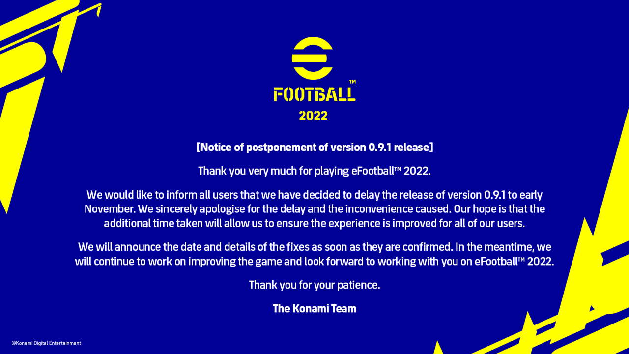 Konami Delays Highly-anticipated eFootball 2022 Update - picture #1