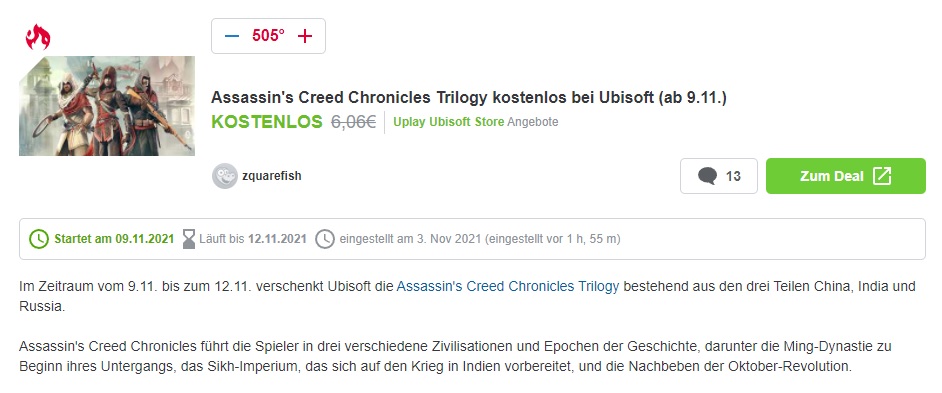 Assassins Creed Chronicles: Trilogy Giveaway Possible - picture #1