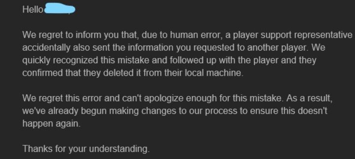 Epic Games Store Sent Users Sensitive Data to a Random Person - picture #2