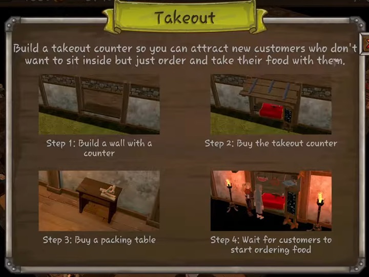 How to Build Takeout Counter in Tavern Master - picture #2