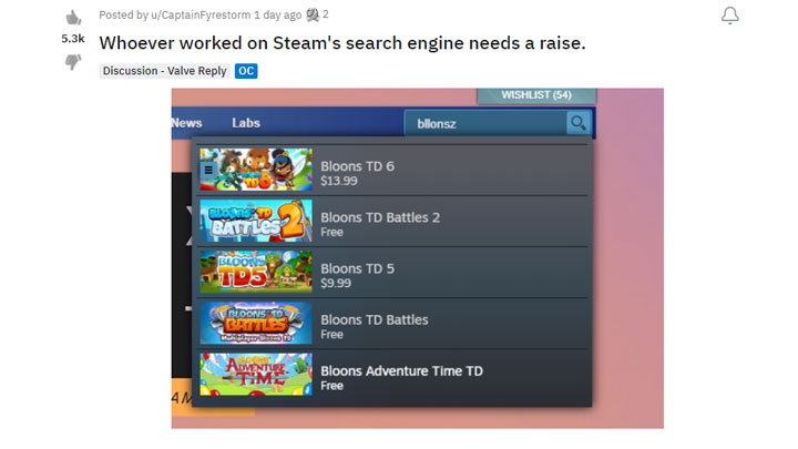 Steams Improved Search Engine Brings Valve Praise - picture #1