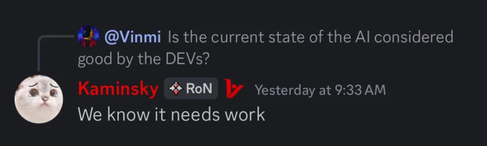 Source: Reddit - VOID Interactive admits AI in Ready or Not “needs work,” but players think it’s an understatement. Things have only gone downhill since the console release - news - 2025-09-18