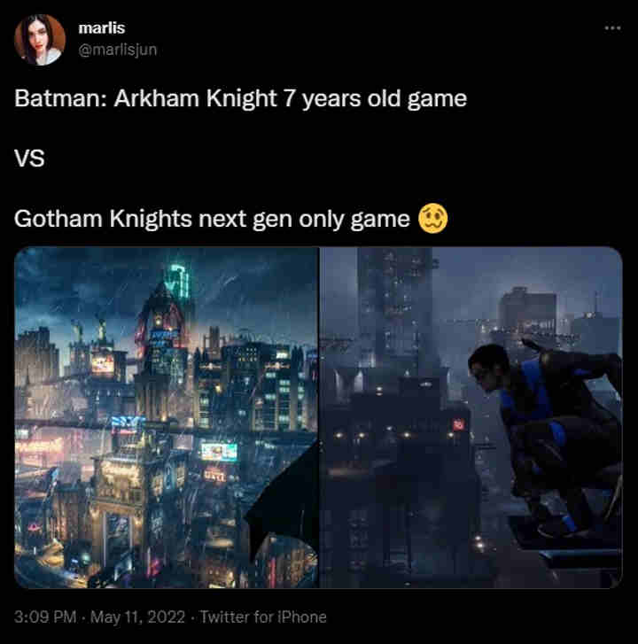 Gotham Knights Visuals Compared to Batman Arkham Knight - picture #1