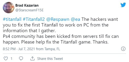 Titanfall 2 Gets Hacked and Shares the Fate of Apex Legends - picture #1