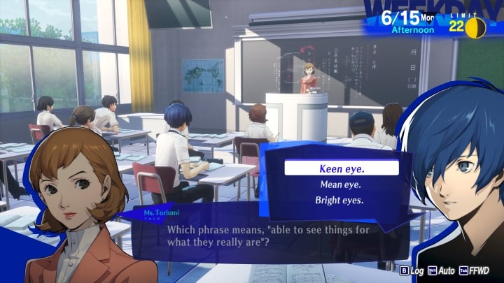 6/15 Question, Persona 3 Reload, developer: Atlus - Persona 3 Reload (P3R) - All Classroom and Test Answers - news - 2024-03-05