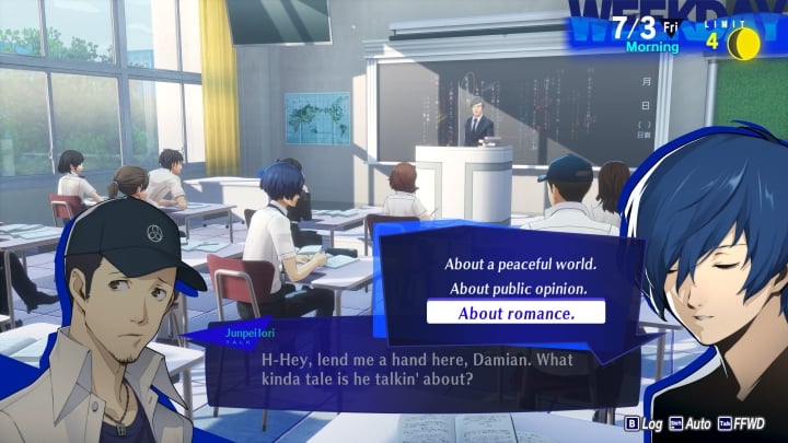7/3 Question, Persona 3 Reload, developer: Atlus - Persona 3 Reload (P3R) - All Classroom and Test Answers - news - 2024-03-05