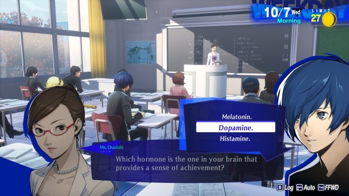 10/7 Question, Persona 3 Reload, developer: Atlus - Persona 3 Reload (P3R) - All Classroom and Test Answers - news - 2024-03-05