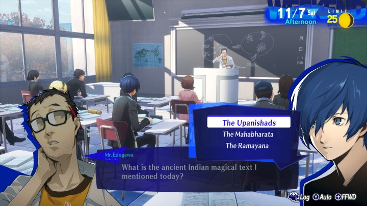 11/7 Question, Persona 3 Reload, developer: Atlus - Persona 3 Reload (P3R) - All Classroom and Test Answers - news - 2024-03-05