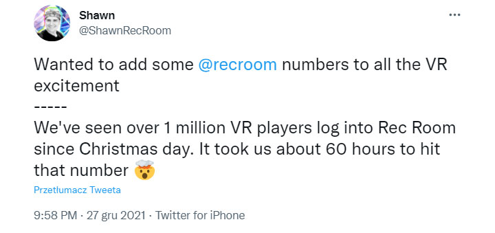 Oculus Games Recorded Great Sales on Christmas 2021 - picture #1