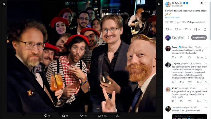 „We have officially been robbed!” Kingdom Come: Deliverance 2 devs react to their defeat at TGA 2025 - picture #1