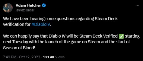 Diablo 4 Devs Bring Good News for Steam Deck Owners - picture #1