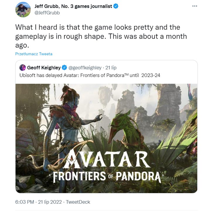 Avatar: Frontiers of Pandora Devs Have a Gameplay Problem, Leaker Reports - picture #1