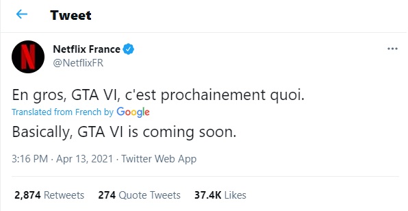 Netflix France Claims GTA 6 is Coming Soon - picture #1
